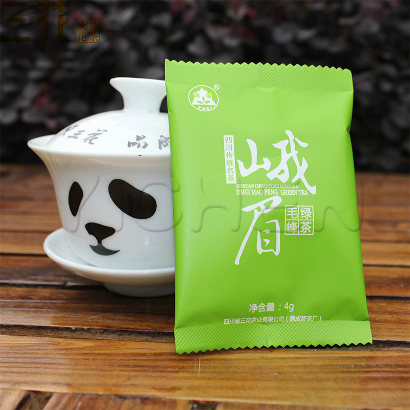 三花牌正宗峨眉精制毛峰绿茶老成都茶叶高档铁盒茶120g特价包邮