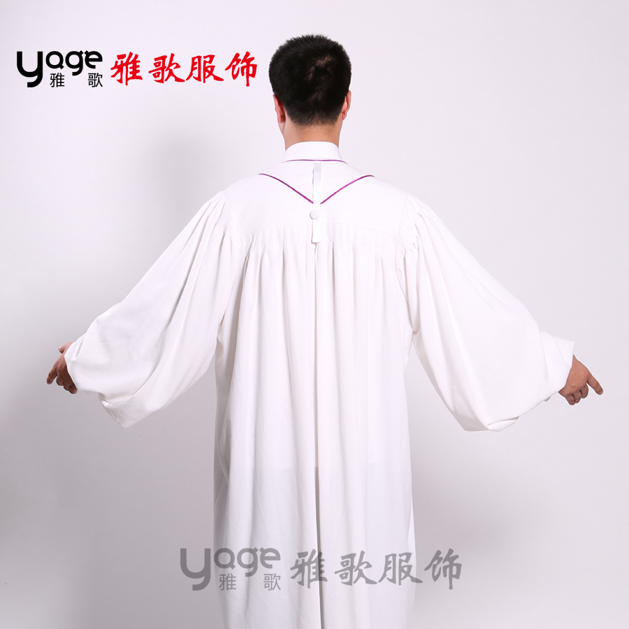 新款主内基督教唱诗服牧师服长老职事袍春秋季宣教圣带ygm002雅歌