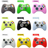 XBOX360无线有线手柄硅胶套保护套防滑套防尘套买一送一
