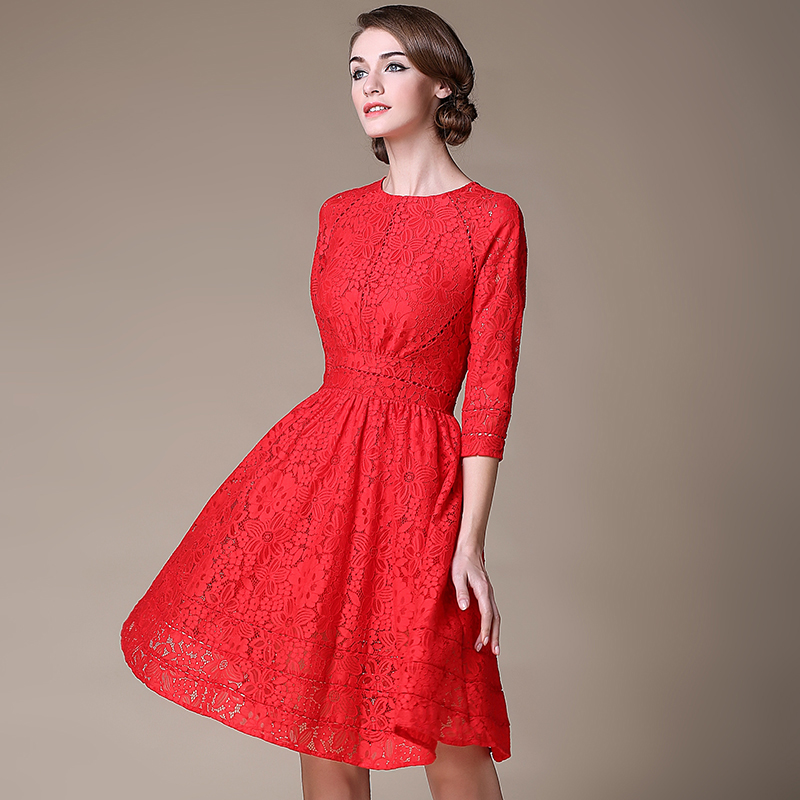 Riwins2016夏季新款女装 高端波点桑蚕丝真丝