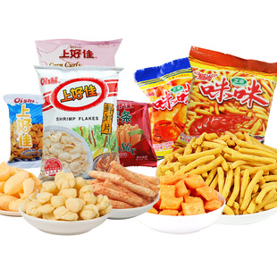 零食品大礼包爱尚咪咪虾条女友儿童小吃膨化零