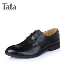 【清】Tata他她春季新品时尚商务休闲皮鞋男鞋绑带单鞋S3080AM6图片