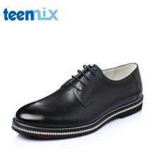 Teenmix/天美意男鞋春季新款牛皮正装皮鞋单鞋J1380AM6图片