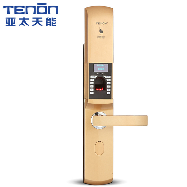 正品防盗门 亚太天能指纹锁 家用防盗门锁智能