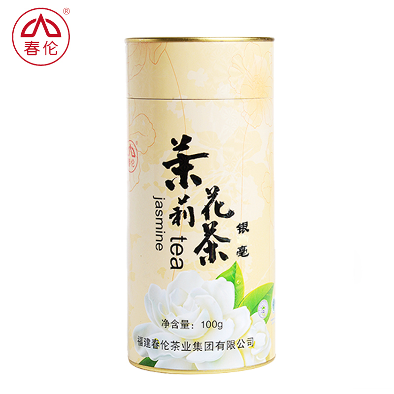 春伦名茶 茉莉银毫茶 正宗福建福州茉莉花茶一级茶叶特价100g