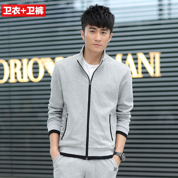 正品<em>以纯</em> 运动套装 春季外套韩版 修身 男士 男