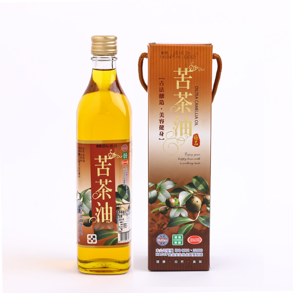 正纯 台湾原装进口 苦茶油500ml瓶装 台湾苦茶油 芥花油