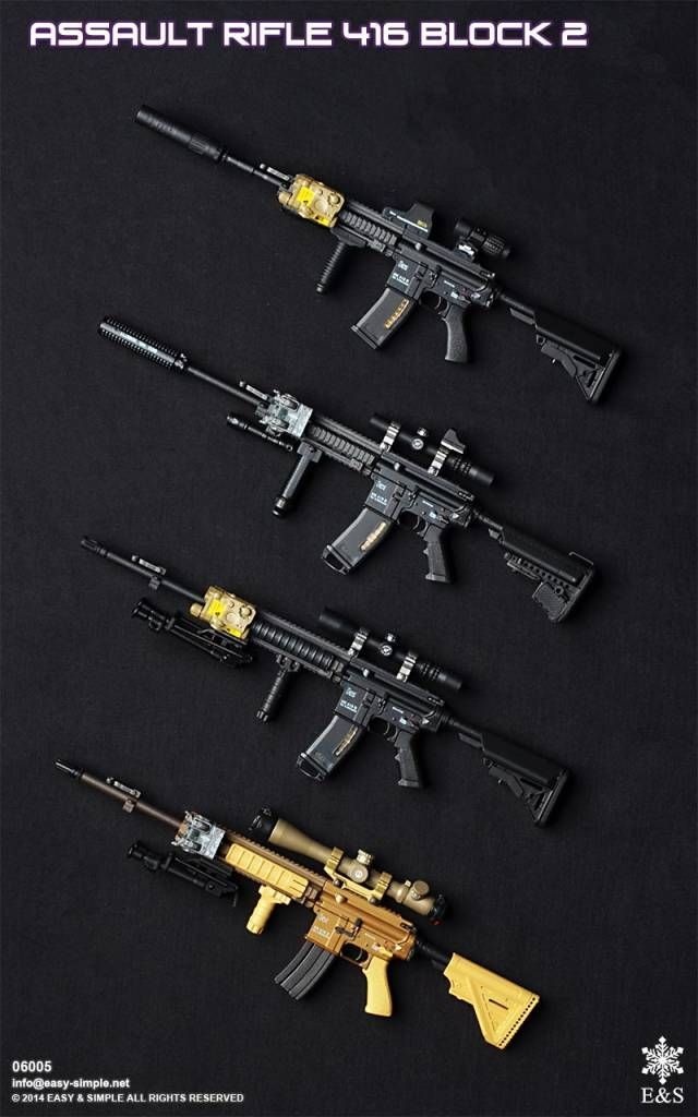 森哥1:6 兵人 ss hk416 狙击夜视版 塑料模型不能发射