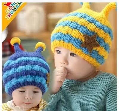 线编织宝宝护耳帽评测 织宝宝护耳帽子视频图