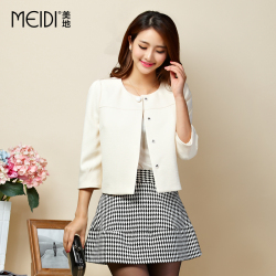 <em>欧昵雪</em>2015春装新款女短<em>外套韩版</em>时尚欧根纱