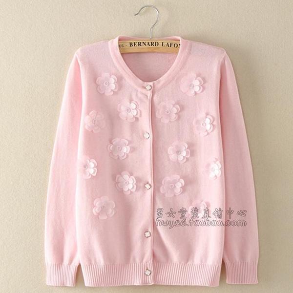 装毛衣针织衫 童装 毛衣韩版 针织衫 <em>女童开衫</em> 