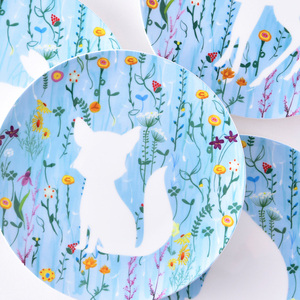 动物剪影高品质骨瓷盘