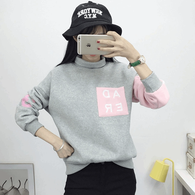 15初中学生女冬装外套14-16岁女孩高领韩国u