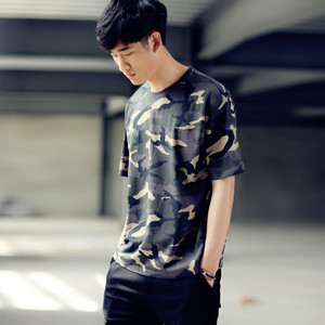 夏季青年迷彩T恤