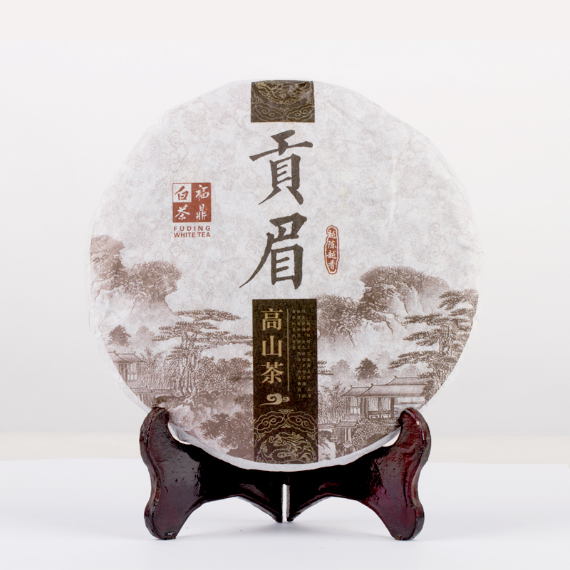 【买送茶刀】一级福鼎白茶 5年老白茶饼 高山寿眉老贡眉茶叶350g