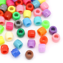 8x6mm 8“ 8“x2 Acrylic 1000PCs Spacer Beads Pony Mixed