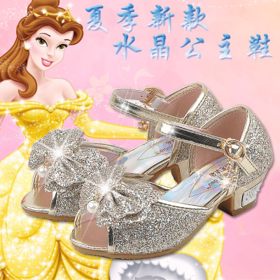 2016夏季新款女童凉鞋儿童高跟鞋韩版鱼嘴鞋