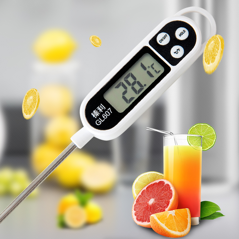 食品温度计厨房烘焙用油炸物油温表探针高精度婴儿测水温奶粉温计