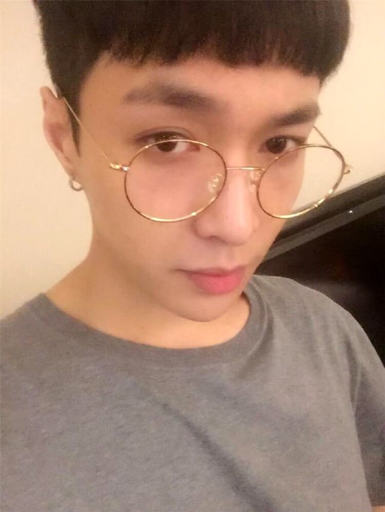 张艺兴同款复古金属圆框眼镜框文艺金丝边20