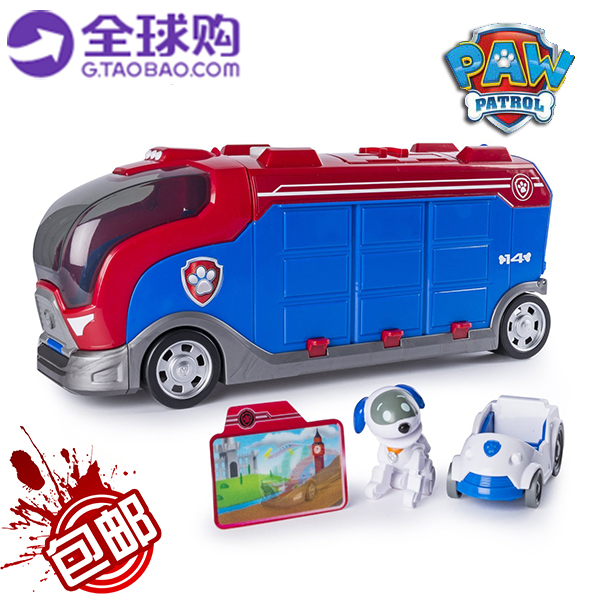 美国购入正品包邮 paw patrol 汪汪队立大功 使命版工程车 机器狗