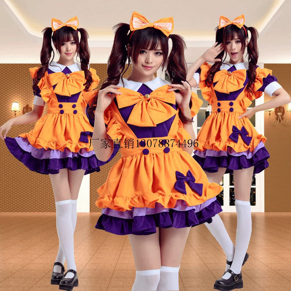 cosplay服装女仆装,cosplay爱蜜莉雅 圣诞节服装女仆装女巫装巫婆装软妹可爱女仆cosplay服装lolita裙