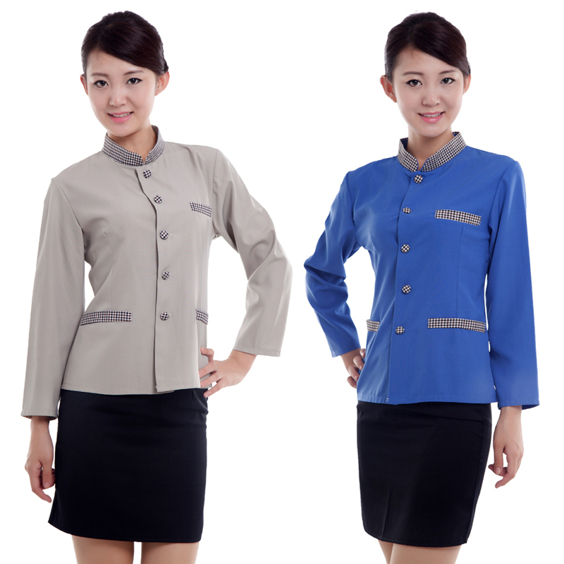 酒店保洁员秋冬天长袖 家政钟点保姆护工服 物