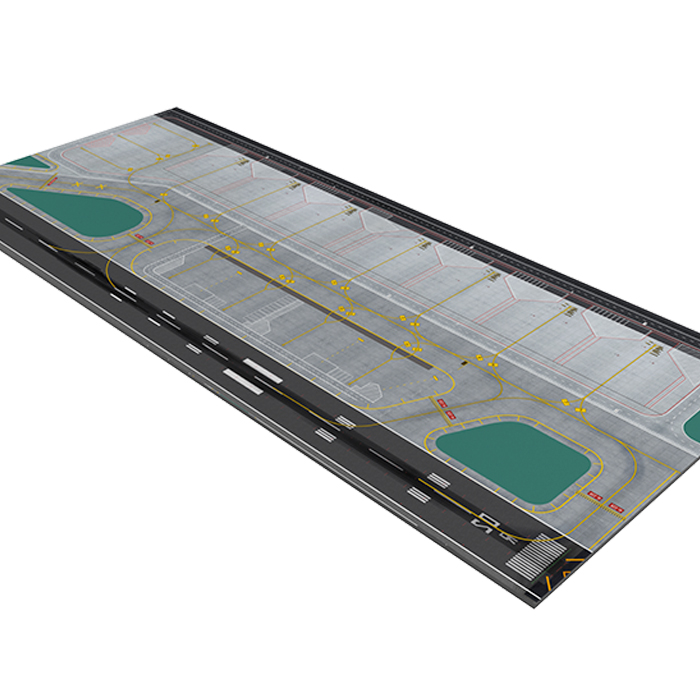 1:400 客机模型 展示 15机位 超大机场 图纸(配跑道,滑行道)