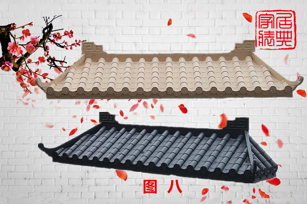 东阳木雕实木古建筑屋檐 中式飞檐仿古假门头 防腐木屋檐横檐定制