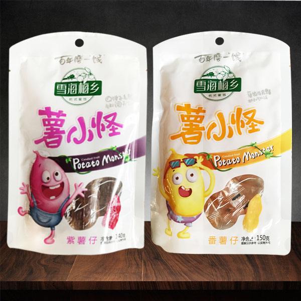 雪海梅乡薯小怪紫薯仔140g紫薯仔番薯仔薯条休闲零食