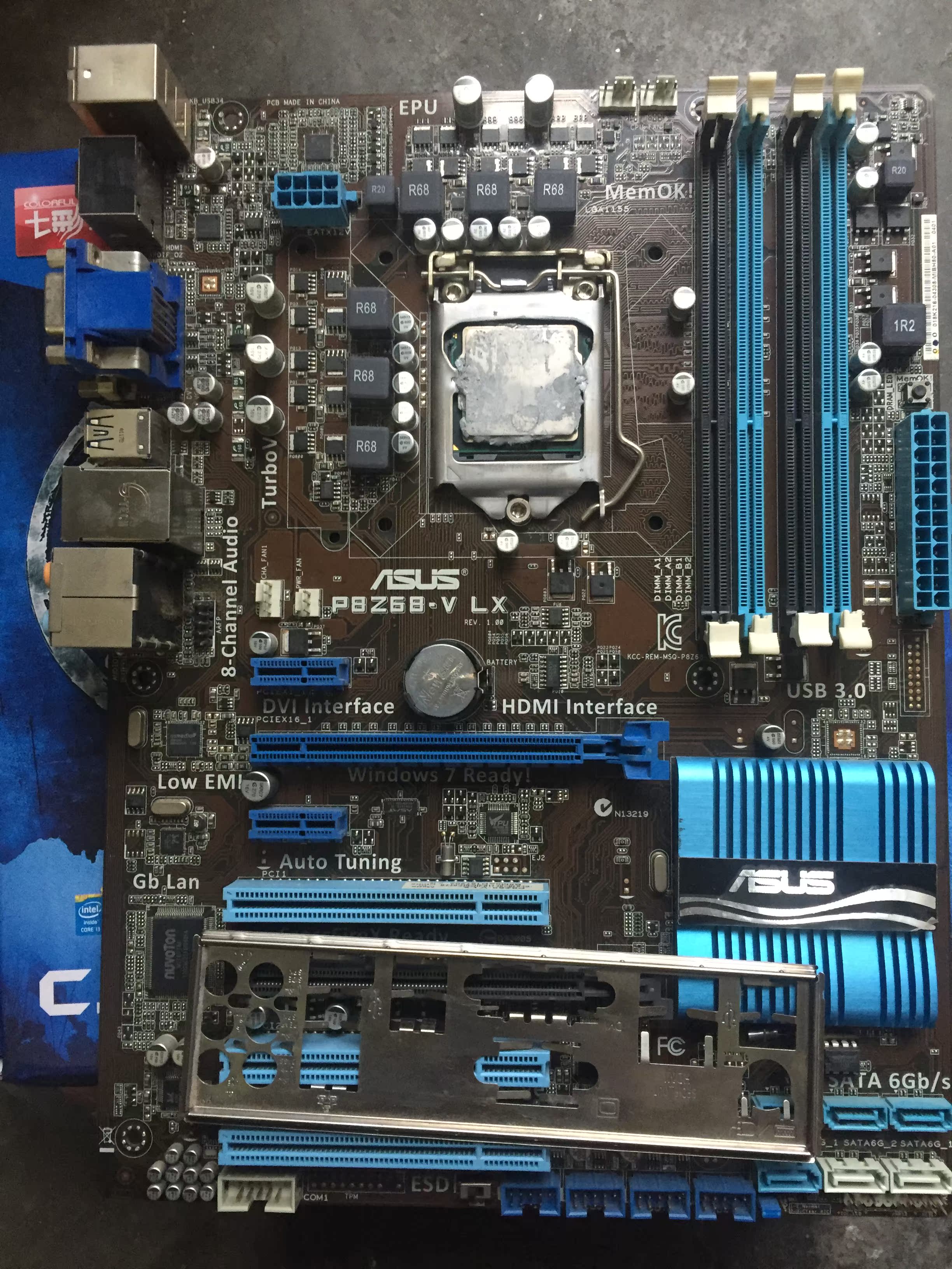 asus/华硕 p8z68-v lx,z68芯片组,lga-1155接口,atx大板