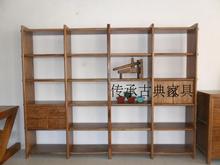 老榆木家具置物架 中式仿古实木多宝阁格架客厅书房陈列架家具