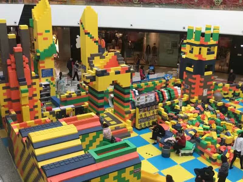 商场大型儿童积木乐园城堡游乐场巨型积木王国 超大epp泡沫积木厂