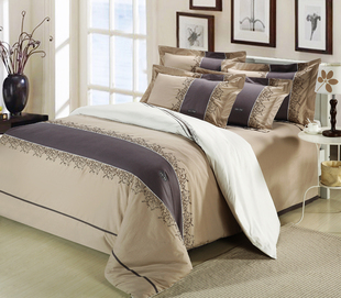 婚典博洋家纺四件套全棉床单被套纯棉绣花1.8米2.0m床上用品