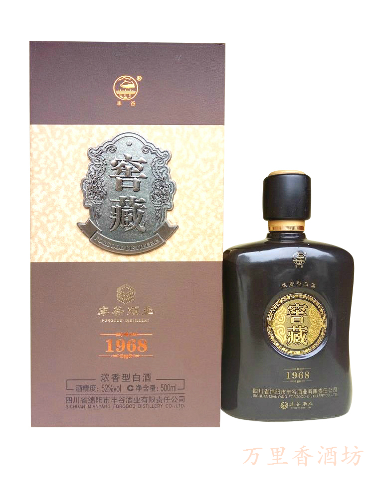 四川丰谷窖藏1968浓香型白酒(52度500ml/瓶)