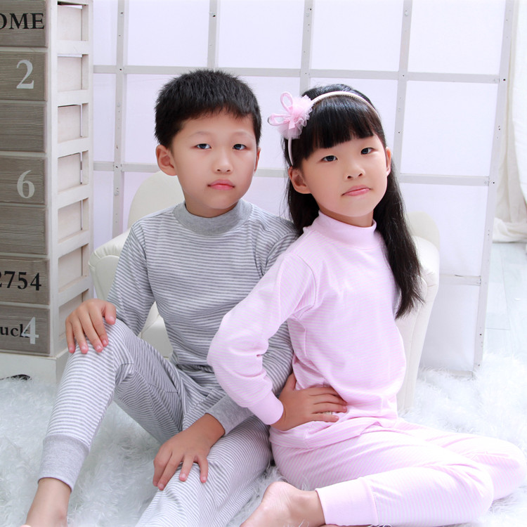 纯棉<em>男童</em>保暖<em>秋冬</em>秋衣套装女童秋裤儿童<em>睡衣棉</em>