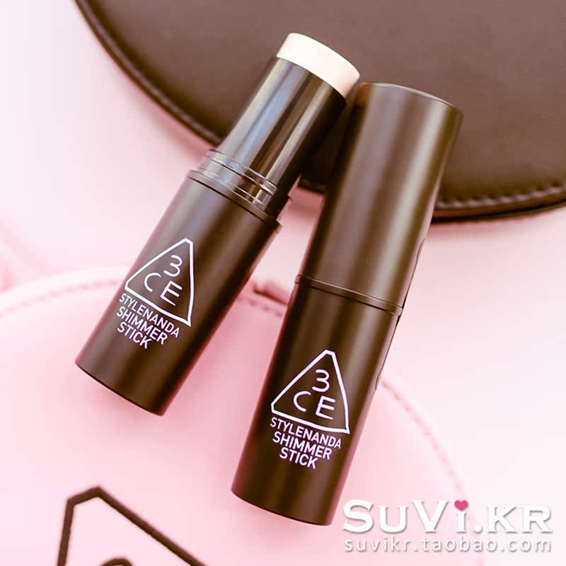 shimmer stick,SunsetShimmer suvi韩国代购 3ce shimmer stick 高光棒提亮修容鼻影 遮瑕修容膏