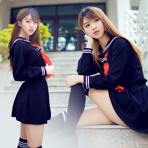 日本地狱少女cos 英伦学院风韩版校服套装jk水手服制服长短袖班服