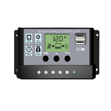 30A通用 带电量指示 光伏电池板发电充电器 24V 太阳能控制器12V