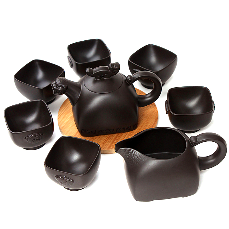 瓷牌茗宜兴紫砂壶茶具套装整套原矿紫砂功夫茶具茶壶虎啸圣珑礼品