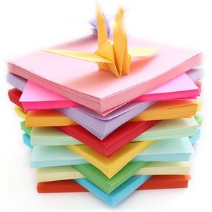单色手工纸彩纸折纸材料正方形儿童手工折纸卡纸千纸鹤纸15*15cm