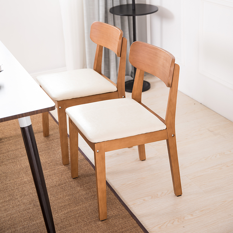 北欧咖啡厅实木餐椅成人靠背椅子家用电脑书桌凳曲木椅子现代简约