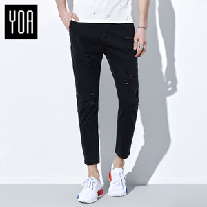 YOA潮男九分裤