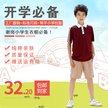 T恤短裤 常平小学校服套装 纯棉短袖 东莞市常平小学生校服夏季夏装