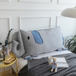 纯棉磨毛大象卡通靠垫