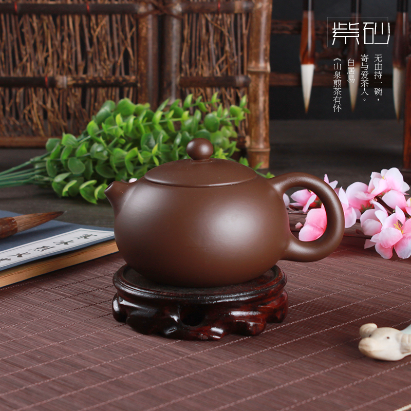 宜兴紫砂壶 纯手工茶壶过滤泡茶壶 花茶壶 陶瓷茶具套装 家用特价