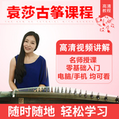 袁莎从零起步学古筝自学演奏初学者基础入门教学视频教程教材曲谱