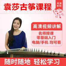 袁莎从零起步学古筝自学演奏初学者基础入门教学视频教程教材曲谱