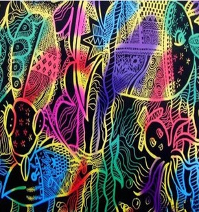 画纸 刮画纸---a4炫彩刮画纸--刮蜡纸a4 送1支竹笔 10张入