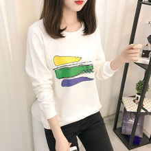 长袖 上衣服 丅血皿纯棉打底杉女衫 宽大条纹显瘦土t恤半袖 天天特价