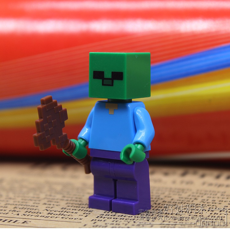 dlp我的世界积木 minecraft拼装人仔 手游同款 斯蒂夫 亚历克斯